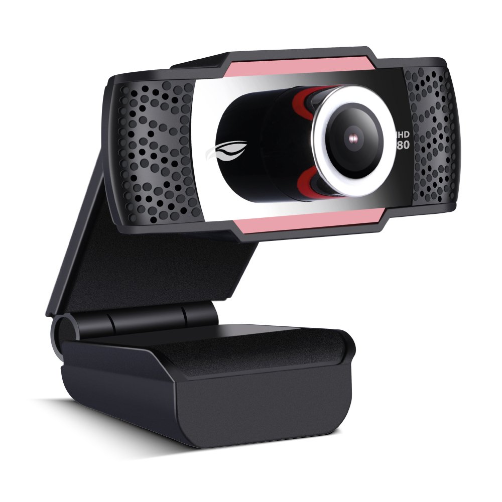 Webcam C3Tech WB-100BK preta com clipe universal.